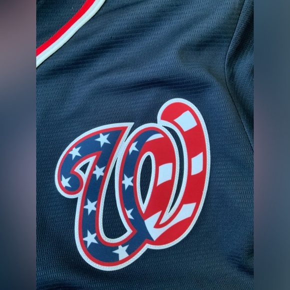 WASHINGTON NATIONALS Nike MLB Youth Boys Max Scherzer Base Cool Size Large 14/16 - Picture 4 of 10